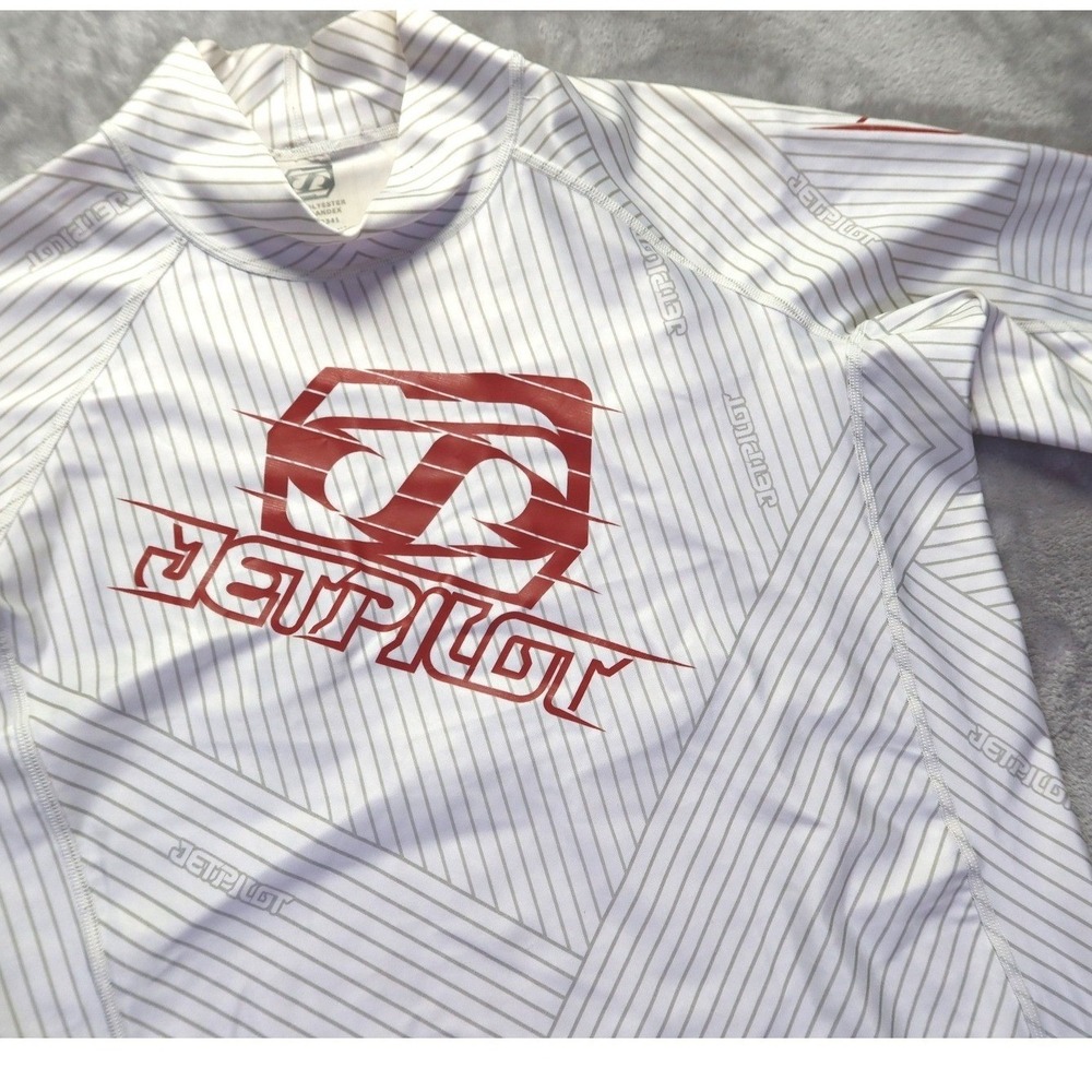 Jet Pilot‎ JetPilot Rash Size M Guard Surfer Surfing Bodyboarding White Swim